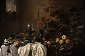 Still Gallery: Still life with fruits and glasses by Pieter Claesz (1597-16