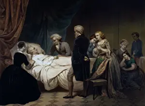 Washington Prints: Life of George Washington The Christian death /
