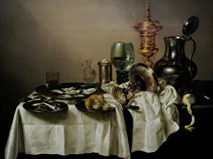 Images Dated 12th September 2013: Still Life with a Gilt Cup, 1635, by Willem Claesz Heda (159