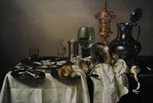 Willem Gallery: Still Life with a Gilt Cup, 1635, by Willem Claesz Heda (159