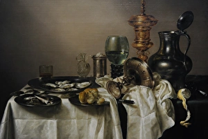 Images Dated 12th September 2013: Still Life with a Gilt Cup, 1635, by Willem Claesz Heda (159