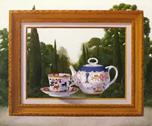 Teapot Prints: Still Life with Japanese Tea Set, by Jean Antoine Bail