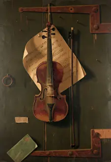 Violin Prints: Still life with violin