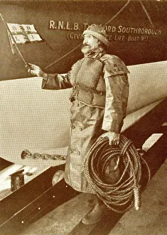 Lifeboats Prints: Lifeboat coxswain