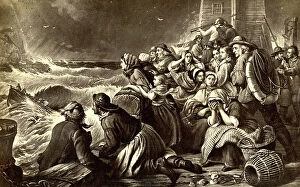 Brooks Collection: The Lifeboat Going to the Rescue, by Thomas Brooks