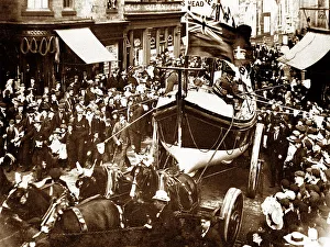 Lifeboat procession, Barnsley, early 1900s