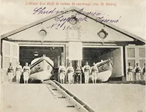 Boat House Prints: Lifeboat Station interior - Constantinople