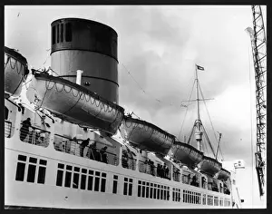Life Boats Prints: Lifeboats on Ship