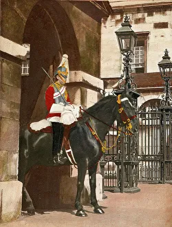Lifeguard sentry, Horse Guards, Whitehall, London