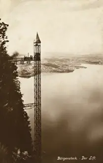Burgenstock Prints: The Lift - Burgenstock, Switzerland