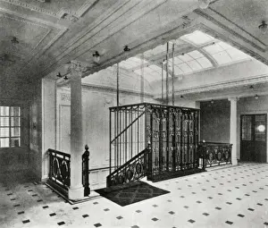 Lift / deck A, Cunard liner ?Lusitania?
