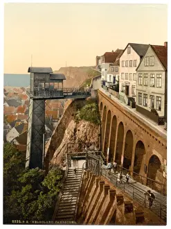 Helgoland Prints: The Lift, Helgoland, Germany