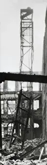Collapse Prints: Lift structure after collapse of Minories, London - WW2