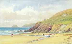 Perranporth Prints: Ligger Point, Perranporth, Cornwall