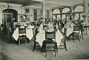 Apr20 Gallery: A light and airy restaurant dining-room with starched white tablecloths