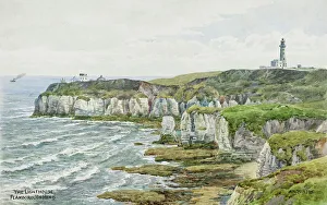 Flamborough Prints: Lighthouse, Flamborough Head, North Yorkshire