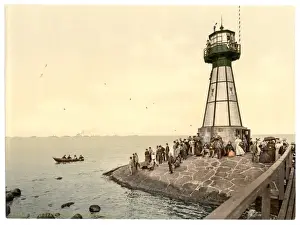 Light House Prints: The lighthouse, Neufahrwasser, West Prussia, Germany (i. e