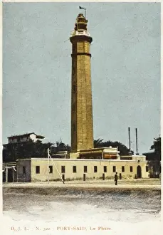 The lighthouse at Port Said, Egypt