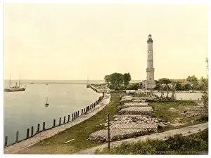 Pommeraina Prints: Lighthouse, Swinemunde, Pommeraina, Germany (i. e. Swinoujsc