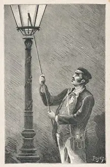 Compagnie Prints: Lighting Gas Lamps / Paris