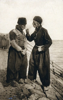 Cobbled Collection: Lighting up a pipe - Volendam, The Netherlands