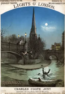 Quadrille Prints: The Lights O London Quadrille, by Charles Coote, Junior