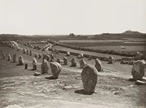 Meadow Prints: Likelyto be he Carnac stones Brittany in northwestern France