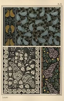 Andtheirapplicationtoornament Collection: Lilac in art nouveau patterns