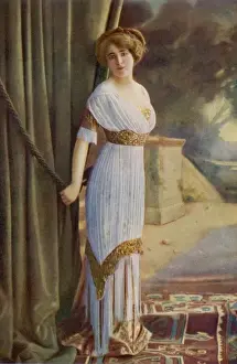 Waisted Prints: Lilac & Gold Dress 1911