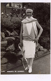 Images Dated 5th June 2018: Lili Alvarez - Spanish Tennis Champion at Wimbledon in 1926