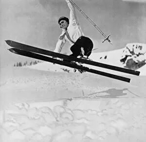 Lili D Alvarez - ski jump at St. Moritz