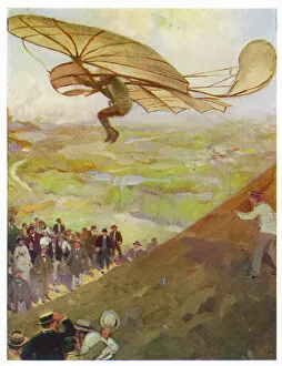 1894 Collection: Lilienthal Airborne