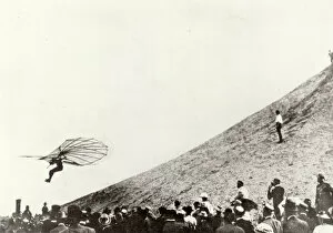 *New* Photographic Content Collection: Lilienthal gliding from an artificial hill