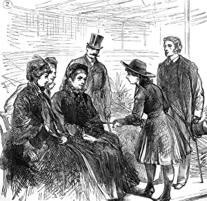 Lillian Smith shows Queen Victoria her rifle Lillian Smith shows Queen Victoria her rifle