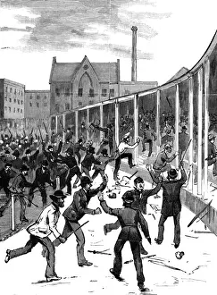 Grandstand Prints: Lillie Bridge Sports Ground Riot, London