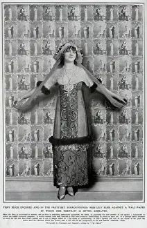 Lily Prints: Lily Elsie, actress, theatrical portrait by wallpaper