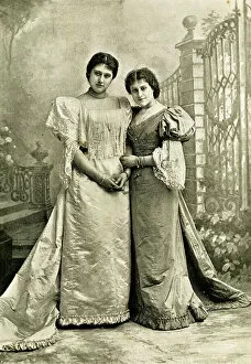 Hilda Gallery: Lily and Hilda Hanbury, English actresses Date: 1890s