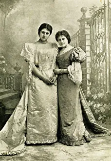 Hilda Gallery: Lily and Hilda Hanbury, English actresses Date: 1890s