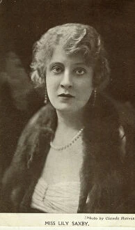 Pearls Collection: Lily Saxby, British stage and film actress