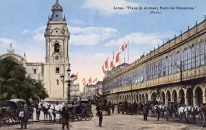 Peruvian Prints: Lima, Peru - Plaza de Armas y Portal de Botoneros