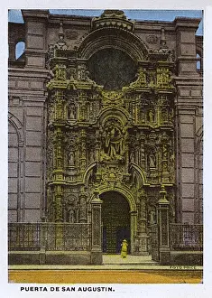 Augustine Prints: Lima, Peru - Puerta de San Augustin
