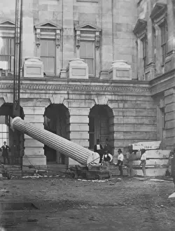 Connecting Prints: The Lincoln column, first monolith raised, Nov. 1860, Presid