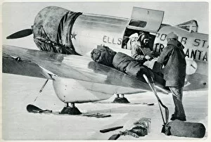 Lincoln Ellsworth and pilots trans-Antarctica flight