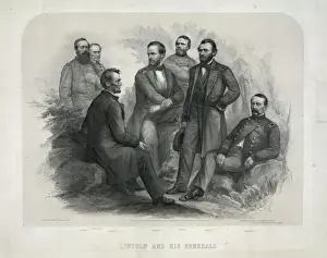 Generals Prints: Lincoln and his generals