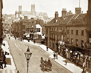 Lincoln High Street, early 1900s
