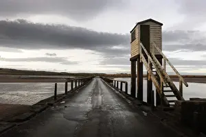 Flooded Prints: Lindisfarne tide haven offering shelter to people cut off