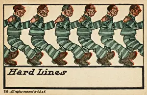 Convicts Prints: A line of convicts