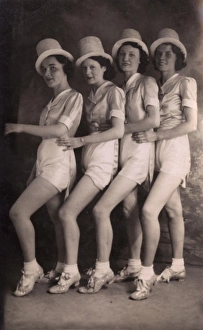 Line of dancing girls