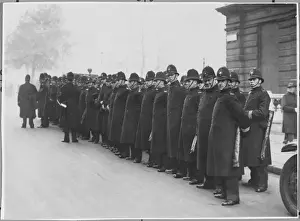 Line of Police Officers