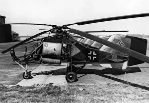 Patrols Prints: A line-up of Flettner FL282 Kolibri helicopters
